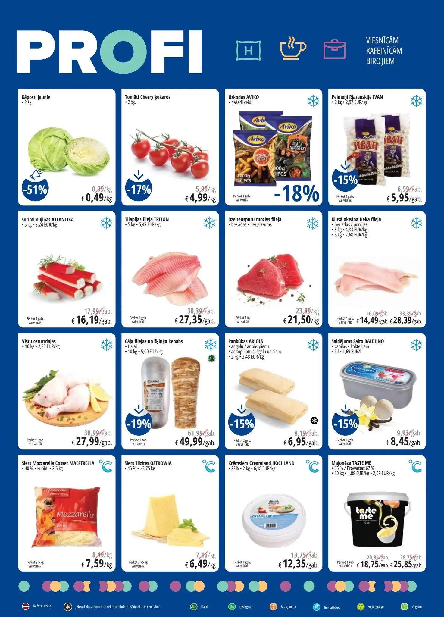 Jaunākais PROMO Cash&Carry akciju buklets, kurā redzamas pašreizējās atlaides un īpašie piedāvājumi.
