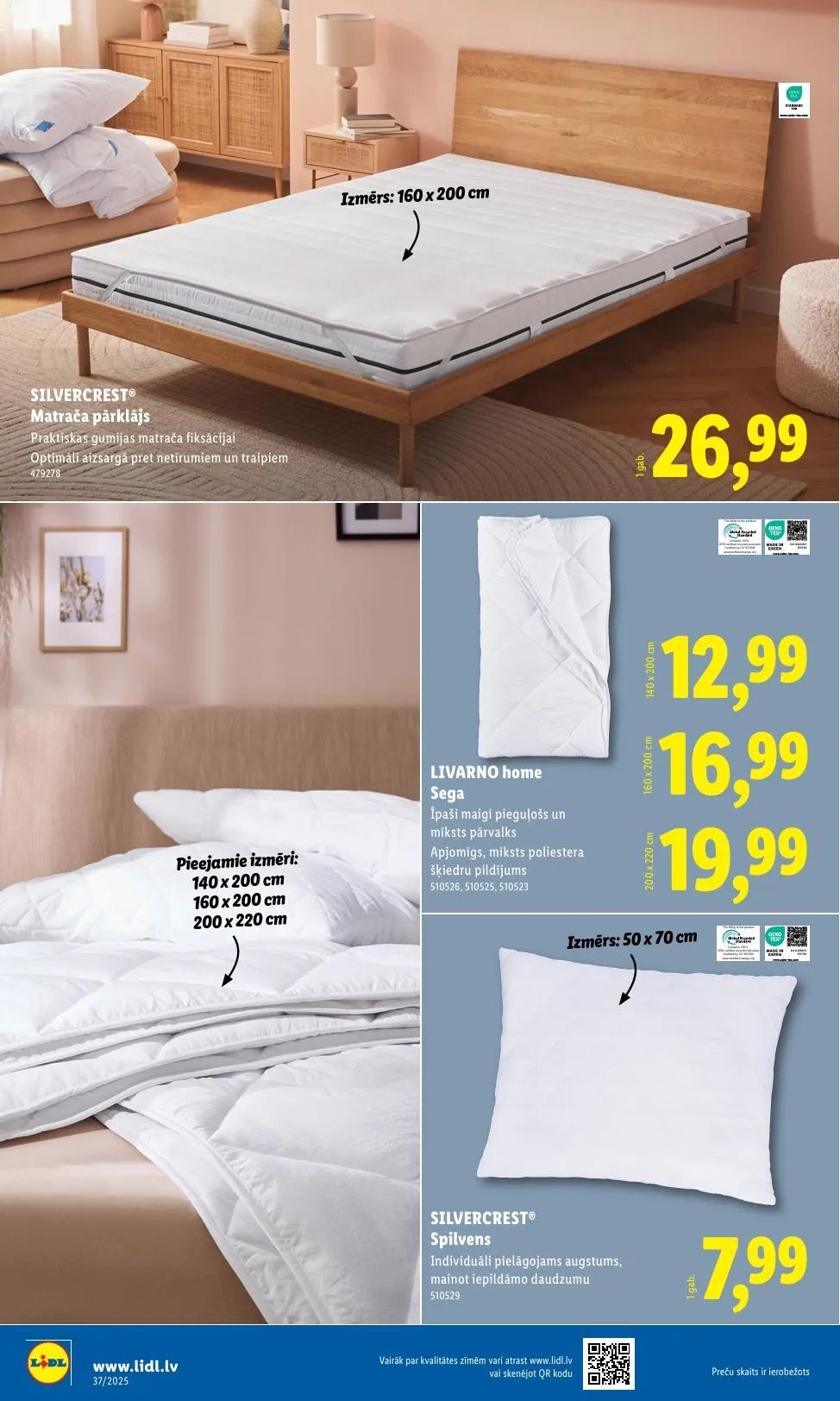 Jaunākais Lidl akciju buklets, kurā redzamas pašreizējās atlaides un īpašie piedāvājumi.