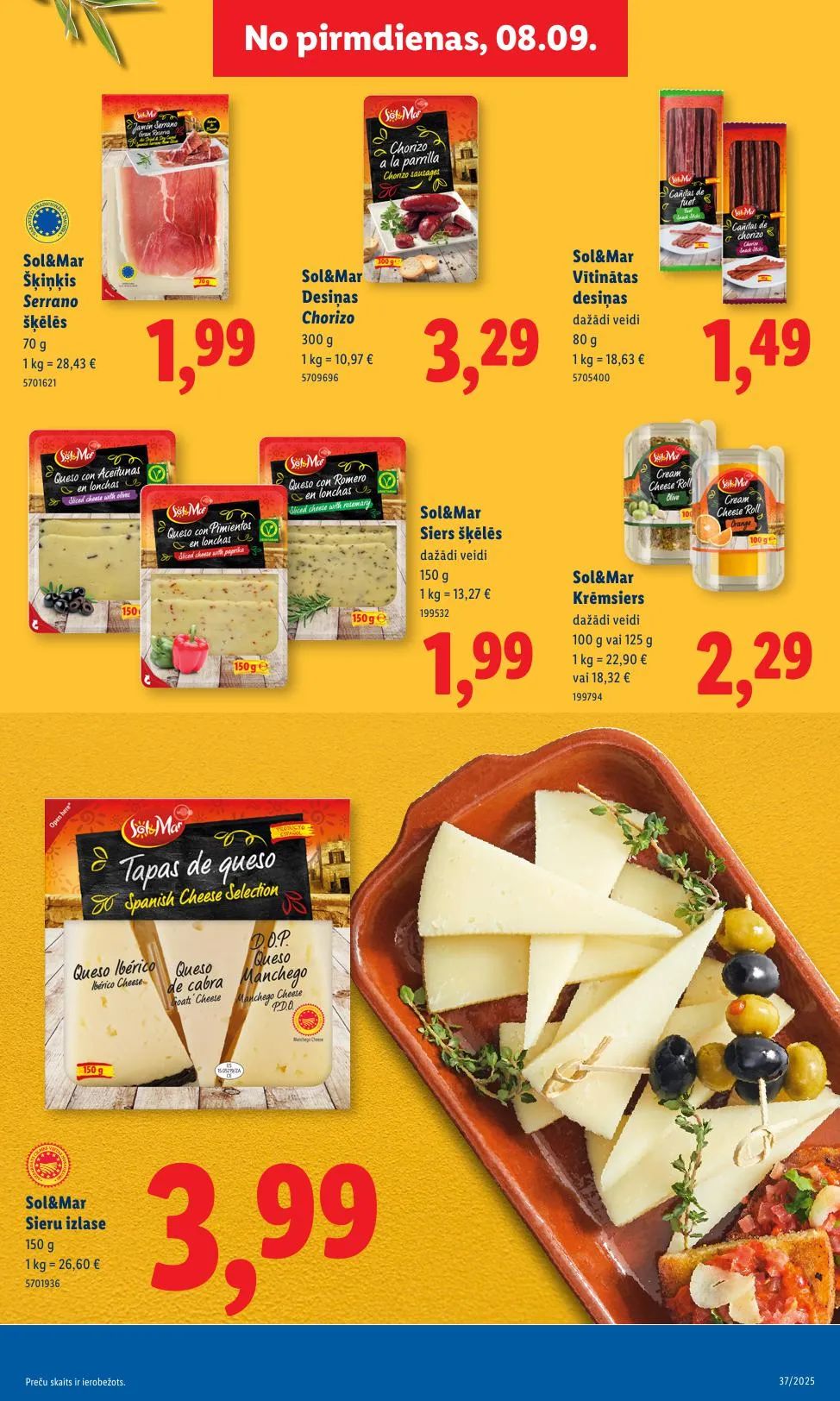 Последний буклет акций Lidl, на котором представлены текущие скидки и специальные предложения.