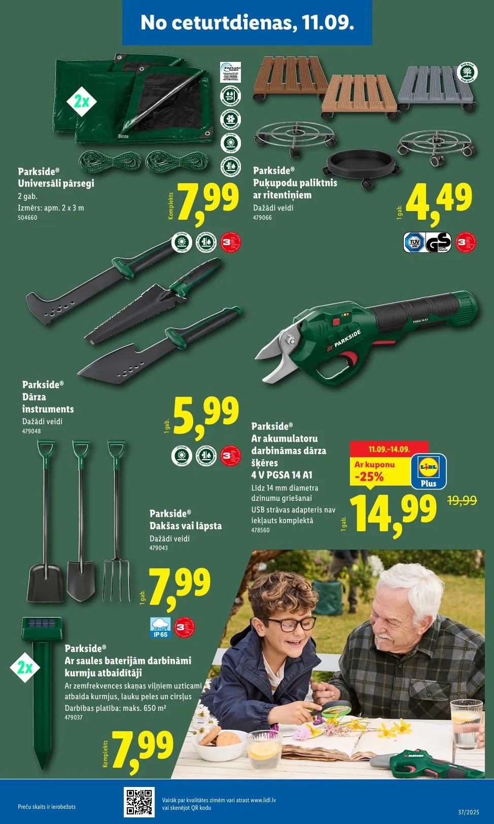 Jaunākais Lidl akciju buklets, kurā redzamas pašreizējās atlaides un īpašie piedāvājumi.
