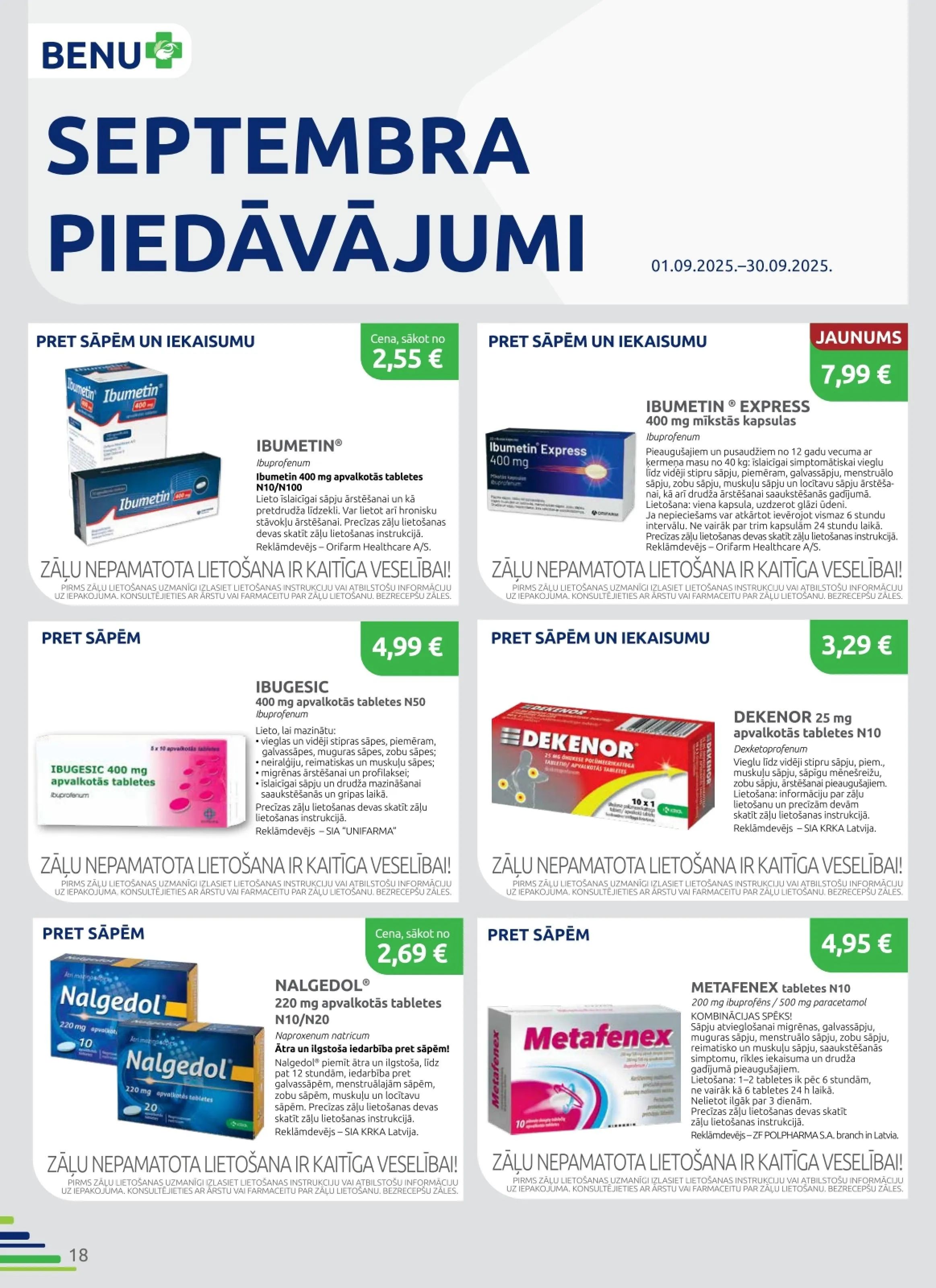 Jaunākais BENU akciju buklets, kurā redzamas pašreizējās atlaides un īpašie piedāvājumi.