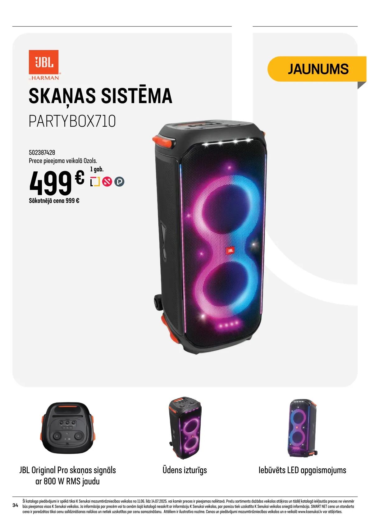 Jaunākais K-Senukai akciju buklets, kurā redzamas pašreizējās atlaides un īpašie piedāvājumi.