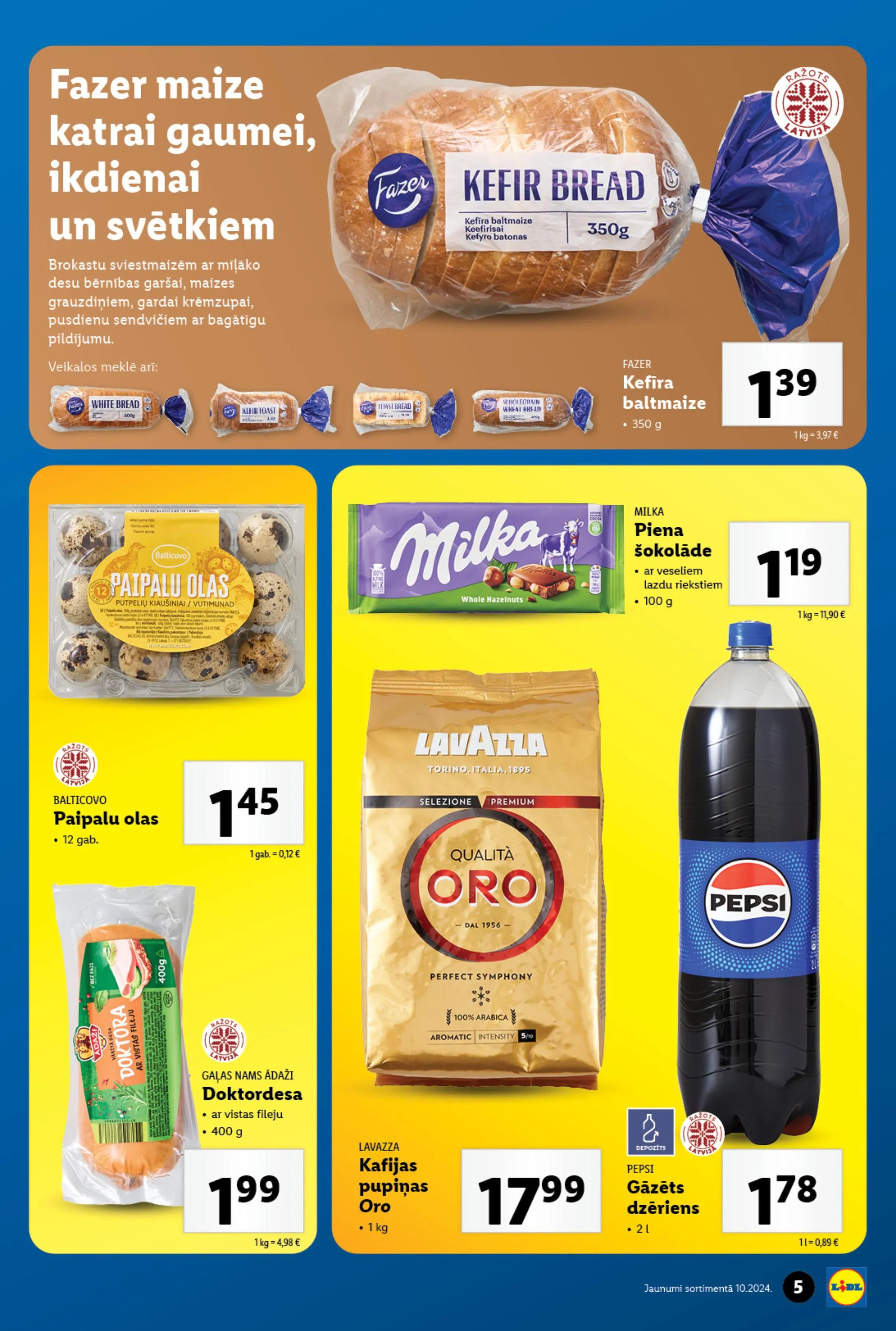 Jaunākais Lidl akciju buklets ar jaunumiem pastāvīgajā sortimentā.