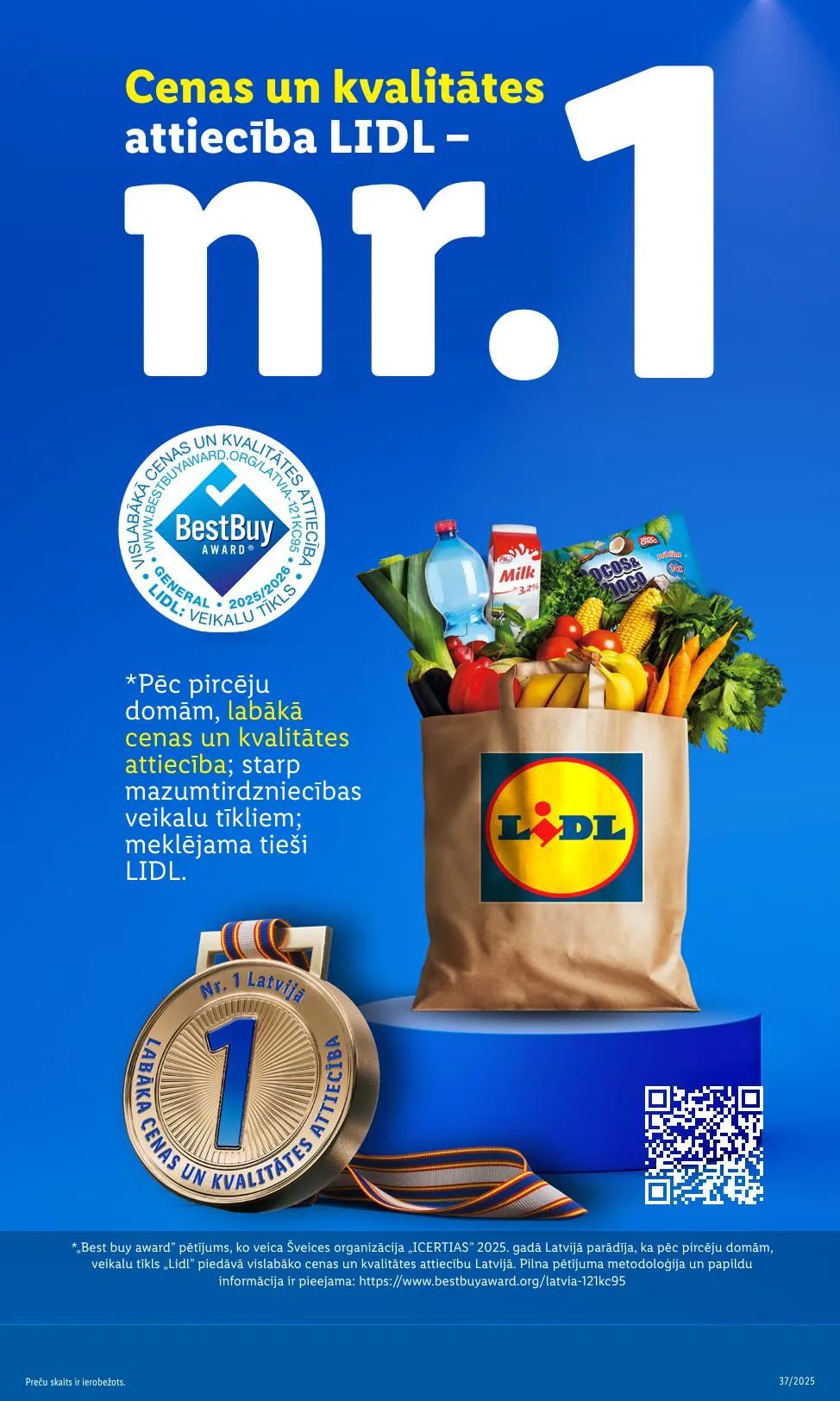 Jaunākais Lidl akciju buklets, kurā redzamas pašreizējās atlaides un īpašie piedāvājumi.