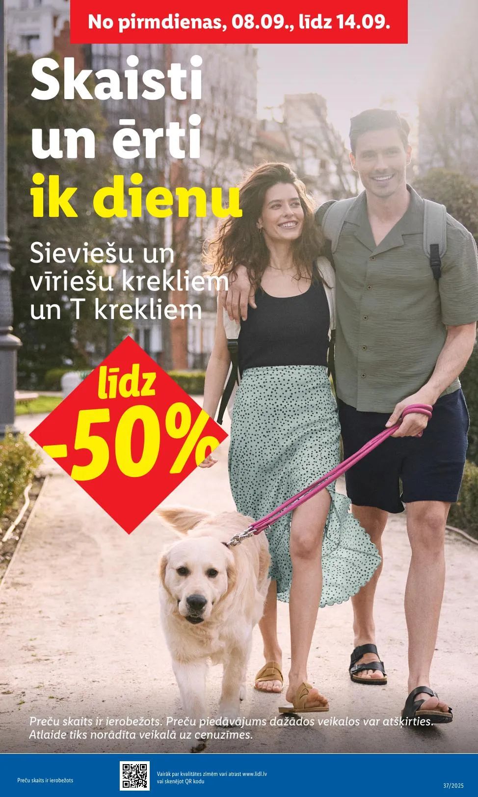 Последний буклет акций Lidl, на котором представлены текущие скидки и специальные предложения.