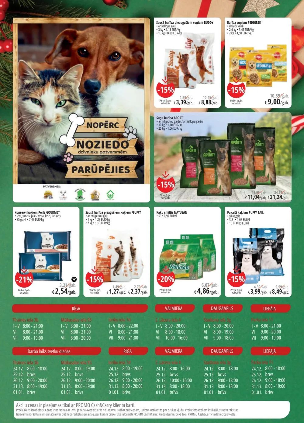Jaunākais PROMO Cash&Carry akciju buklets, kurā redzamas pašreizējās atlaides un īpašie piedāvājumi.