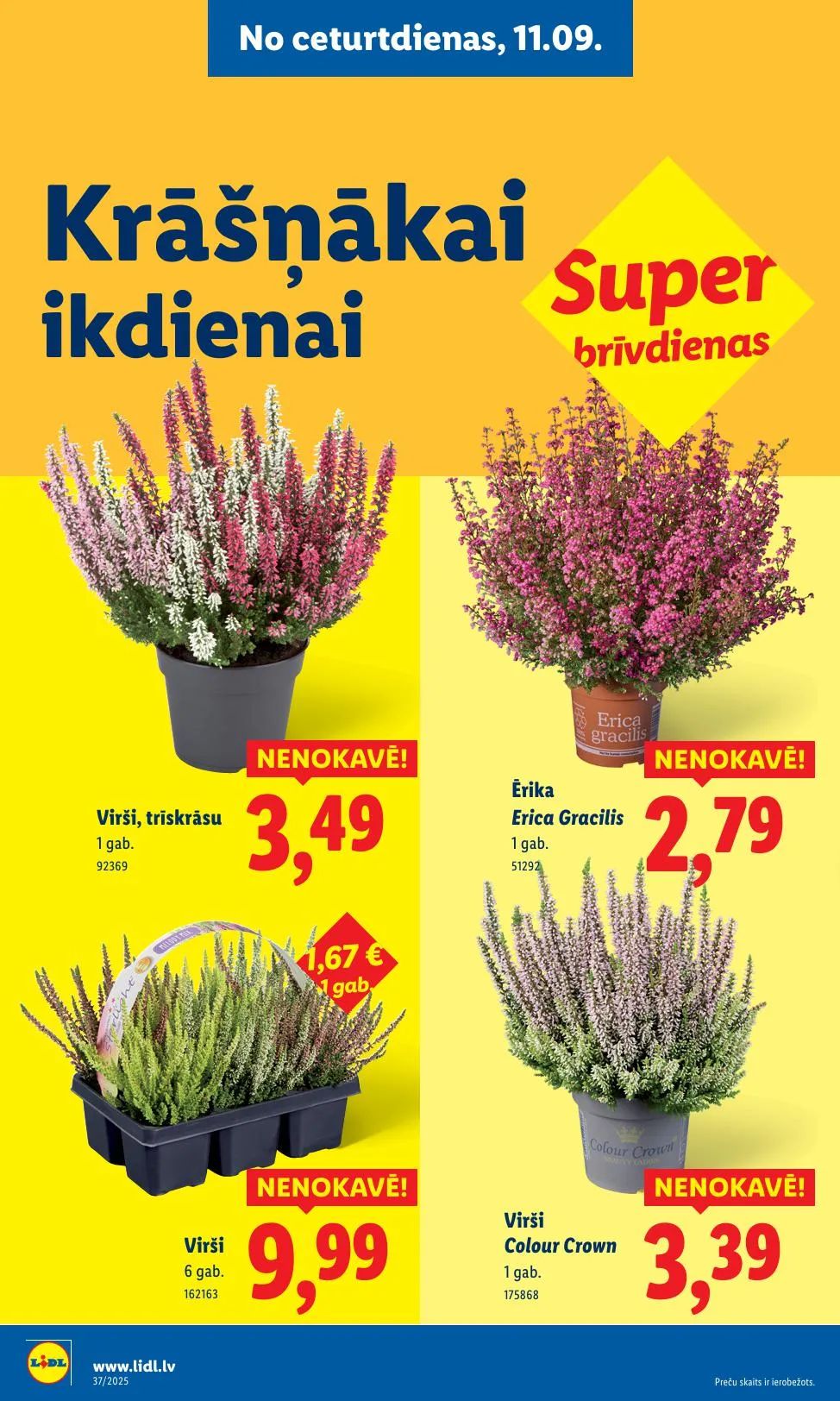 Последний буклет акций Lidl, на котором представлены текущие скидки и специальные предложения.