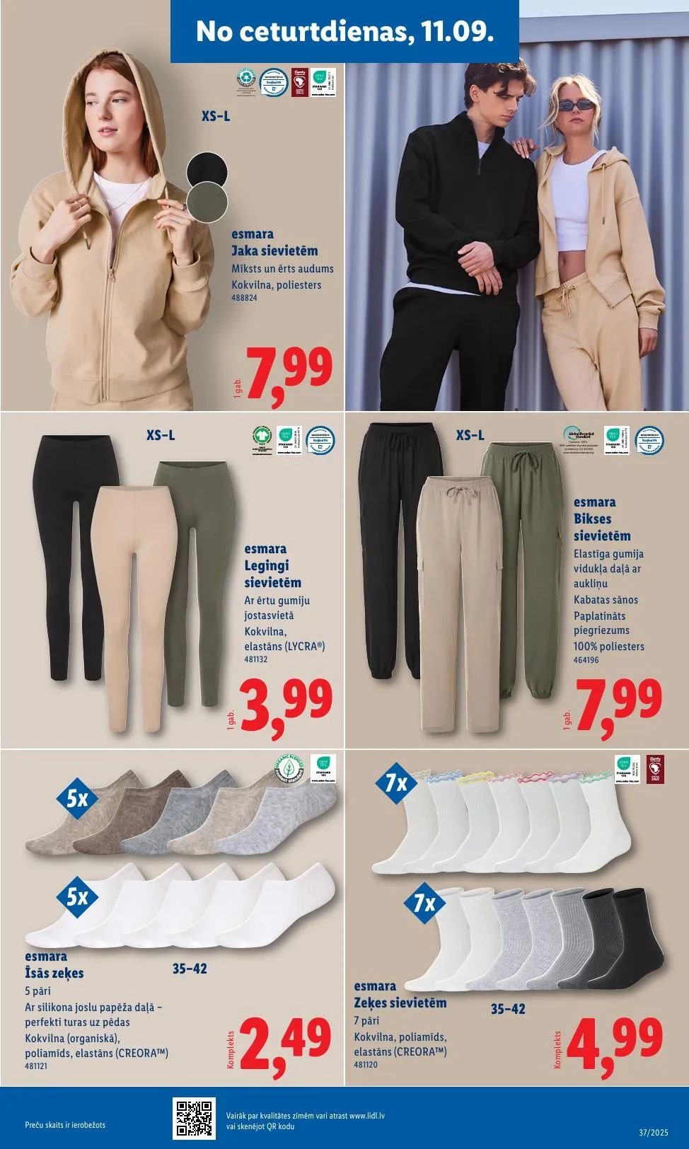 Jaunākais Lidl akciju buklets, kurā redzamas pašreizējās atlaides un īpašie piedāvājumi.