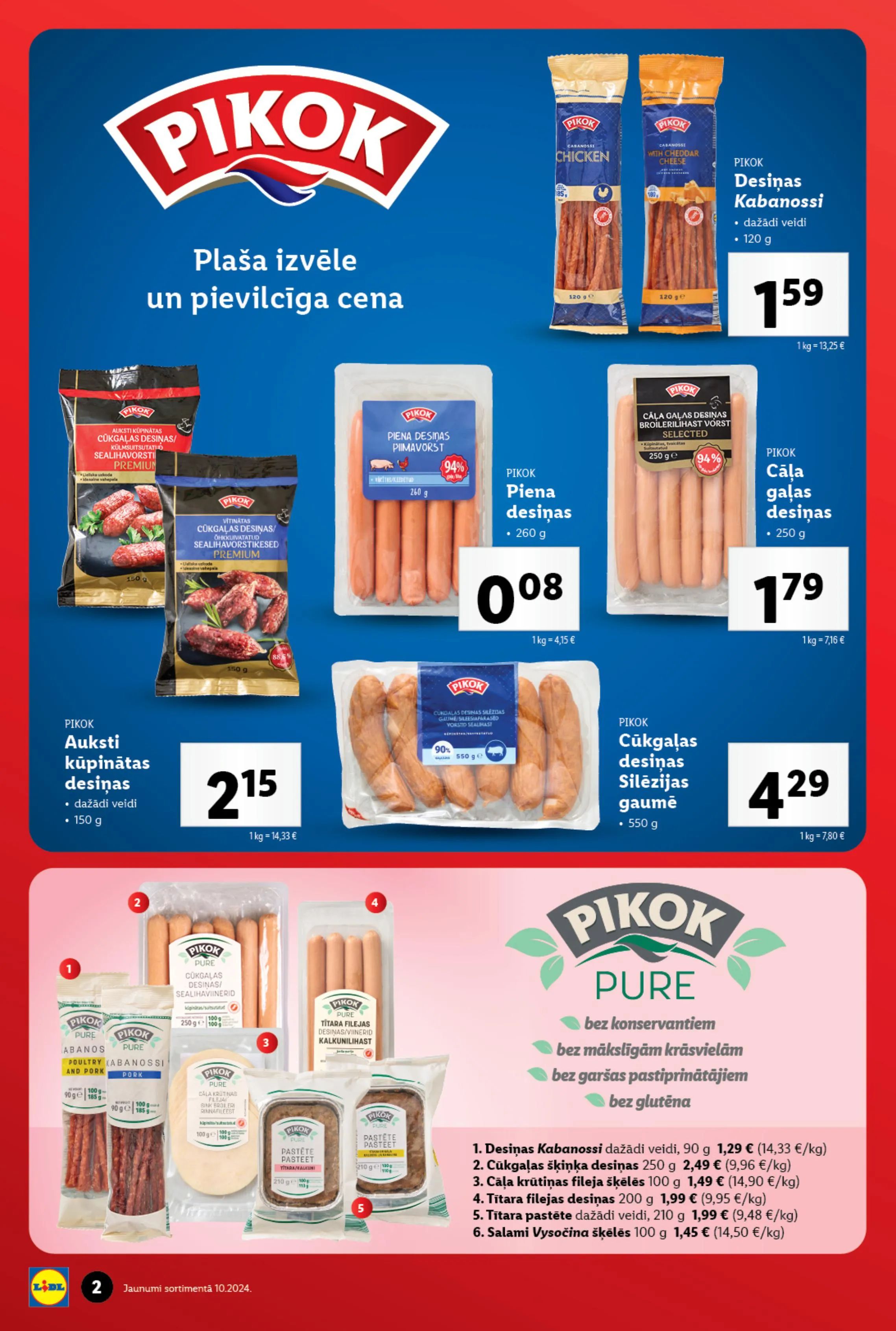 Jaunākais Lidl akciju buklets ar jaunumiem pastāvīgajā sortimentā.