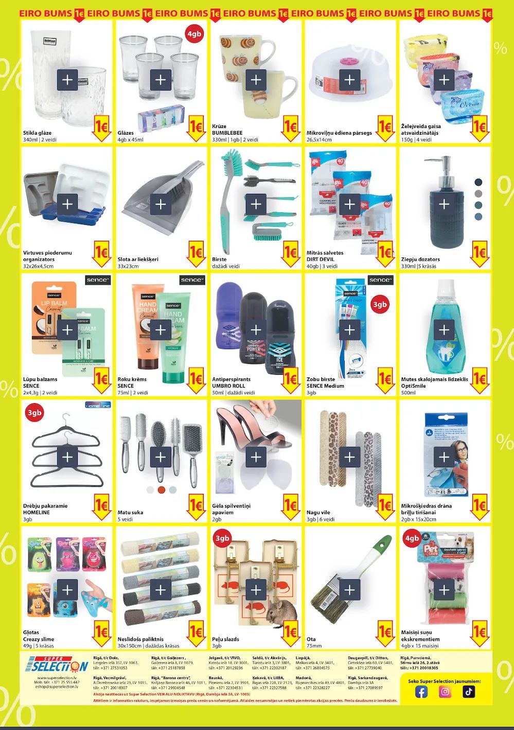 Jaunākais Super Selection akciju buklets, kurā redzamas pašreizējās atlaides un īpašie piedāvājumi.