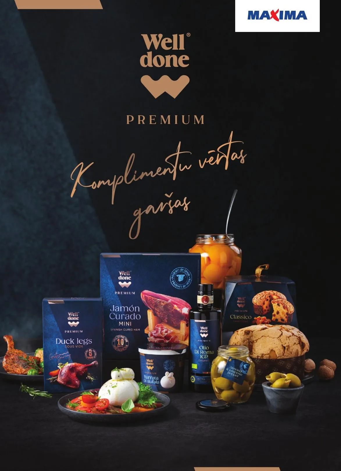 Jaunākā Maxima akciju avīze, kurā redzamas pašreizējās atlaides un īpašie piedāvājumi.