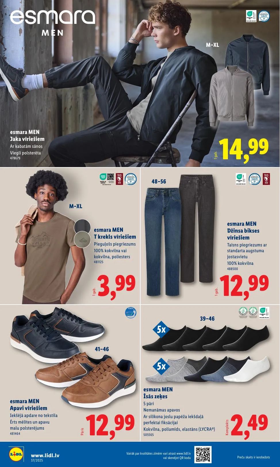 Jaunākais Lidl akciju buklets, kurā redzamas pašreizējās atlaides un īpašie piedāvājumi.