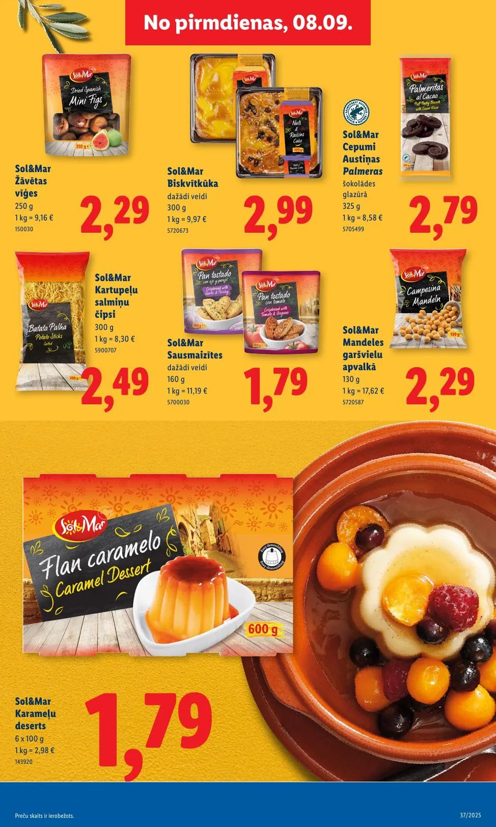 Jaunākais Lidl akciju buklets, kurā redzamas pašreizējās atlaides un īpašie piedāvājumi.